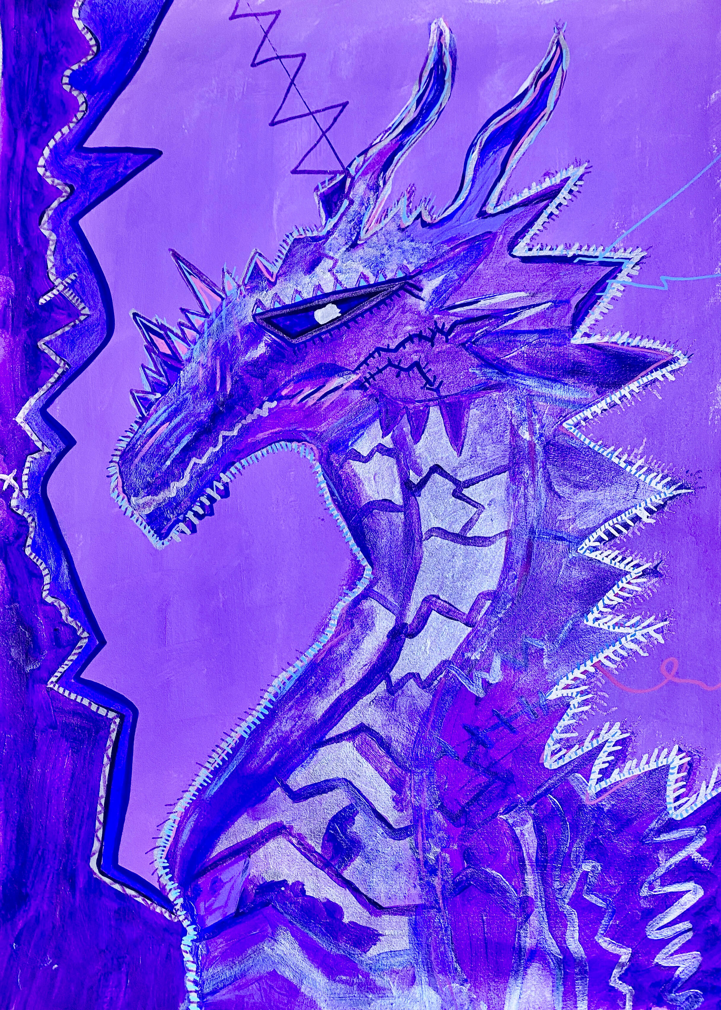 Acrylic on A3 paper.